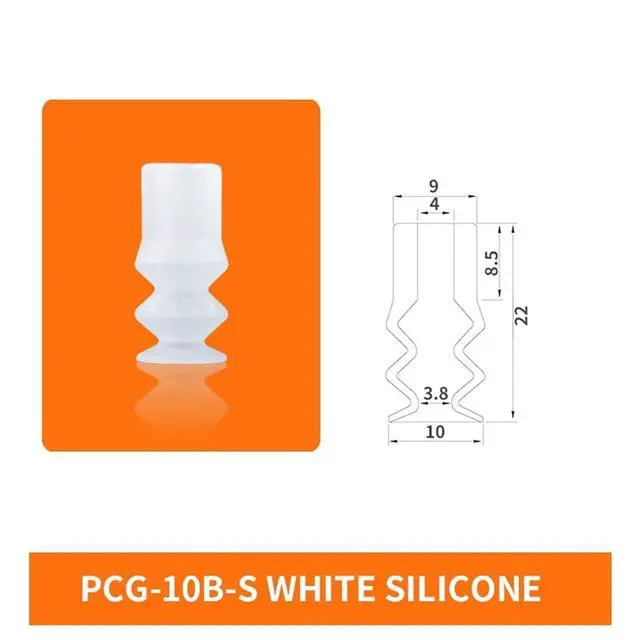 Alt view image 2 of 7 - 1Pcs PCG-5/7/10/12/15/18-N/S Three Layers Mini Soft Round Silicone Strong Vacuum Suction Sucker(PCG-10B-S)