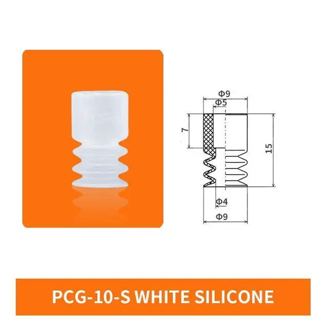 Alt view image 5 of 7 - 1Pcs PCG-5/7/10/12/15/18-N/S Three Layers Mini Soft Round Silicone Strong Vacuum Suction Sucker(PCG-7-S)