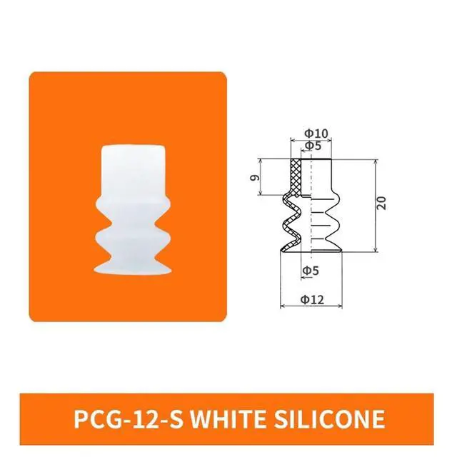 Alt view image 6 of 7 - 1Pcs PCG-5/7/10/12/15/18-N/S Three Layers Mini Soft Round Silicone Strong Vacuum Suction Sucker(PCG-7-S)