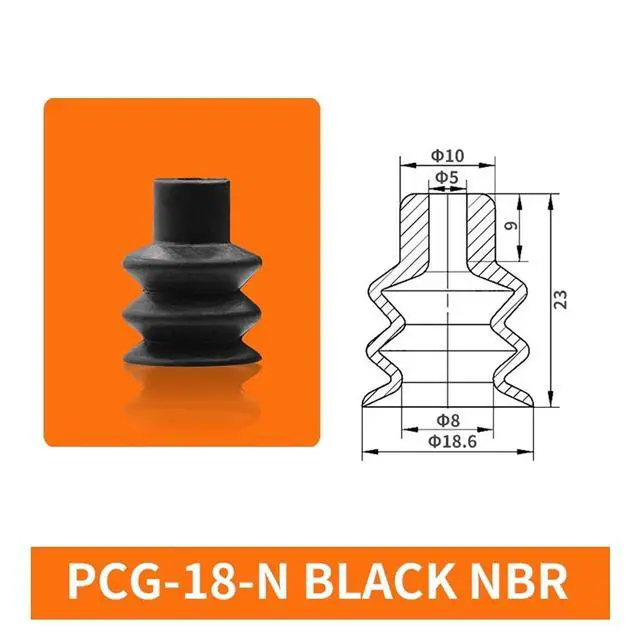 Alt view image 7 of 7 - 1Pcs PCG-5/7/10/12/15/18-N/S Three Layers Mini Soft Round Silicone Strong Vacuum Suction Sucker(PCG-7-S)
