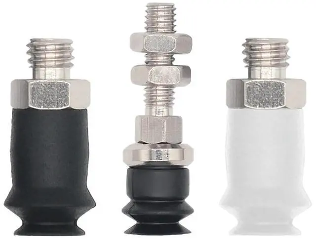 Main image of 1Pcs ZPT06/08/10BN/BS-A5/A6 6MM 8MM 10MM Double Layer White Silicone Rubber Vacuum Suction Cup(Medium M5)