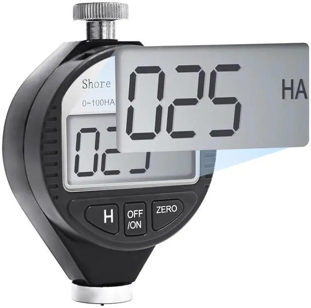 Main image of Durometer Tester Shore A Hardness Tester, Rubber Tire Durometer Gauge 0~100HA Digital Hardness Meter with Large LCD Display