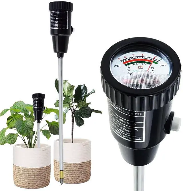 Main image of Soil PH Meter, Soil Moisture Sensor Meter, Soil PH Tester Gardening Tool Kits for Plant, Tree, Soil Tester for Moisture Great for Garden, Lawn, Farm, Indoor & Outdoor Use 295mm Long