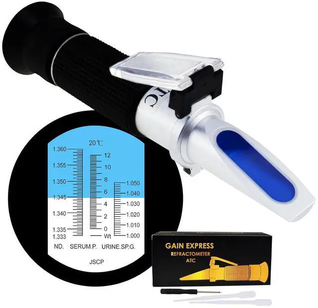 Main image of Clinical Refractometer with ATC, Tri Scale Serum Protein/Urine Specific Gravity/Refractive Index