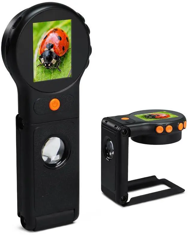 Main image of 500X Handheld Digital Microscope with 2" IPS Screen, Digital Magnifying Glass 1080P Auto Focus, PC Connect, Memory, Photo/Video Capture, 500x Magnification Portable Microscope for Kids, Coins