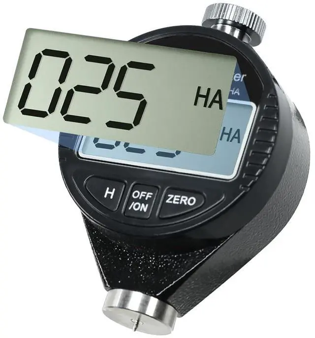 Main image of Shore A Digital Hardness Tester 0~100HA | Type A Durometer for Rubber, Plastic & Leather | 0.5HA Resolution | Large LCD Display | Portable with Data Hold