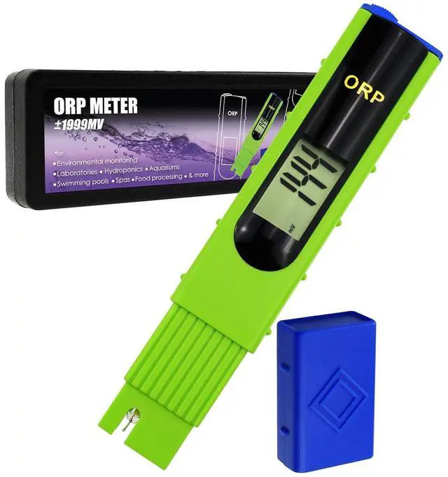 Main image of ORP Meter, ORP Redox Meter Tester -1999~1999mV, 1-Point Calibration, Oxidation Reduction Potential, Aquariums, Swimming Pools, Water Treatment Systems, Aquaculture, Spa
