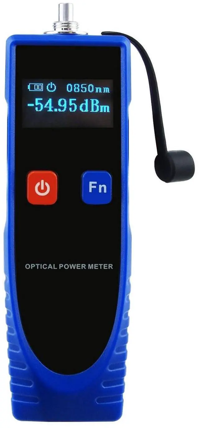 Main image of OPM Optical Power Meter Digital Tester -70~6dBm with 6 Optic Wave Length, Portable Fiber Optic Cable Tester with FC Converter for FC/SC/ST