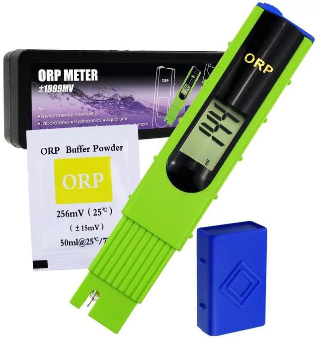 Main image of OPR Meter, ORP Redox Meter Tester -1999~1999mV Oxidation Reduction Potential Tester with 256mV ORP Calibration Buffer for Water Testing, Aquarium, Research Laboratory