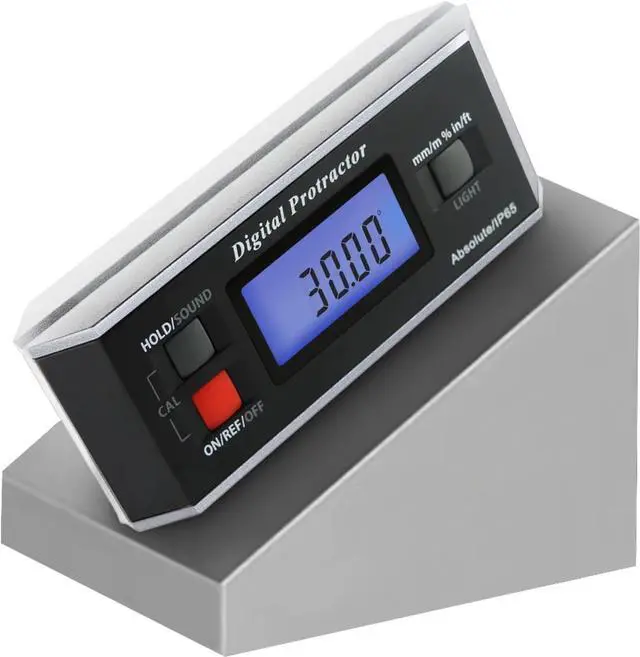 Main image of Digital Angle Finder Magnetic Protractor Inclinometer Angle Level Meter Tool Digital Protractor Bevel Gauge for Woodworking, Table Saw, Construction V-Groove 0~360 degree with Backlight