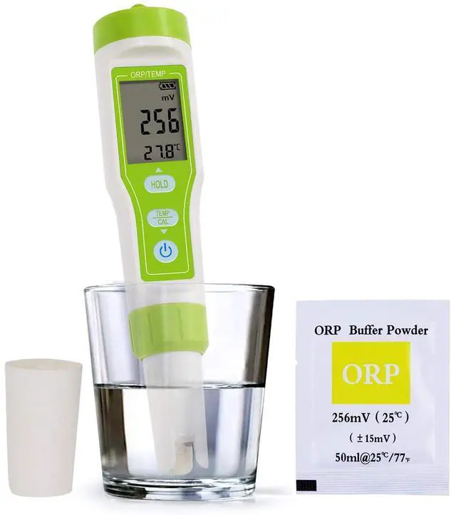 Main image of Pensize ORP Tester -1200~1200mV with ORP Calibration Buffer Powder for Water Quality Measurement ±2mV High Accuracy Oxidation Reduction Potential Meter