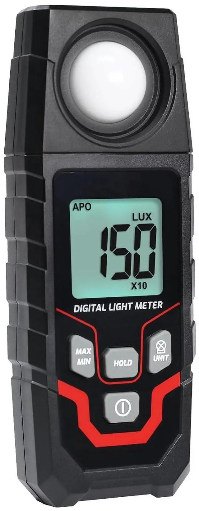 Main image of Light Meter Illuminance LuxMeter Handheld Photometer LUX/FC Switchable Units 0.1 to 200,000 LUX and 0.01 to 20,000 FC with LCD Backlight for Indoor Outdoor Film Photography lumens