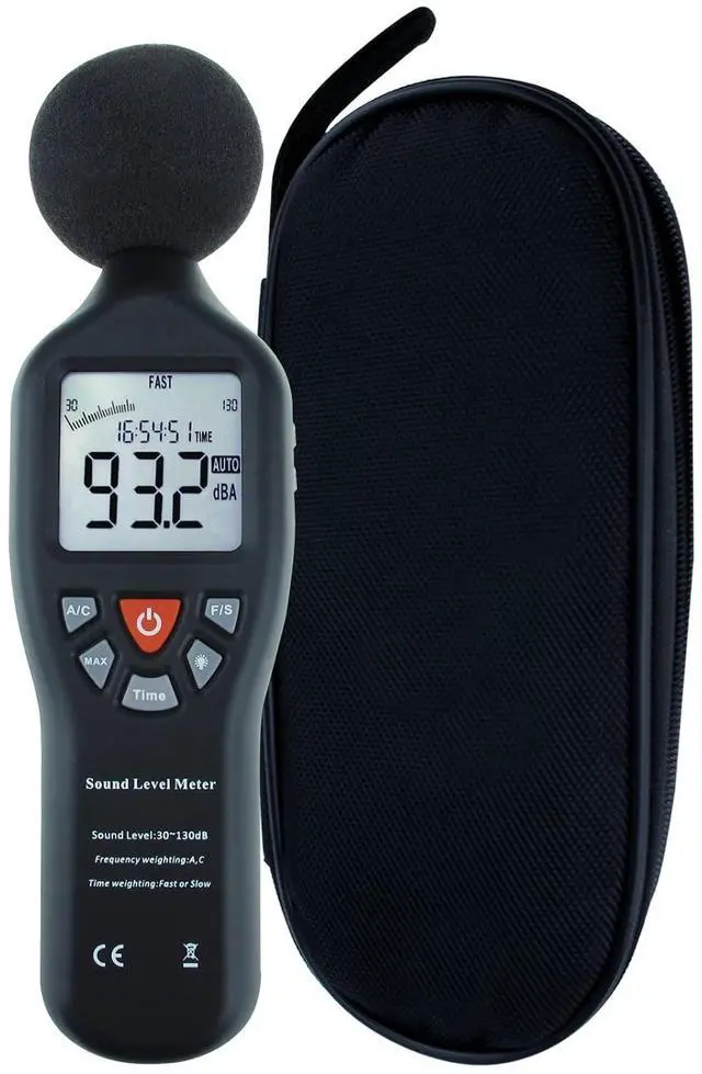 Main image of Decibel Meter Digital Sound Level Meter Professional Noise Meter High Accuracy 30dB to130dB Measuring Range with Backlight Display for Classroom, Office, Home, etc.
