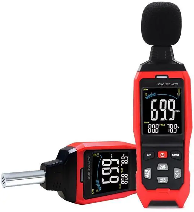 Main image of Decibel Meter Data Logger Digital Sound Level Meter with Alarm, A/C/Z Weighting dB SPL Meter 30~130dB, 1999 Data Record, Noise Measure Device with Data Hold Backlight for Home, Factory, Classroom
