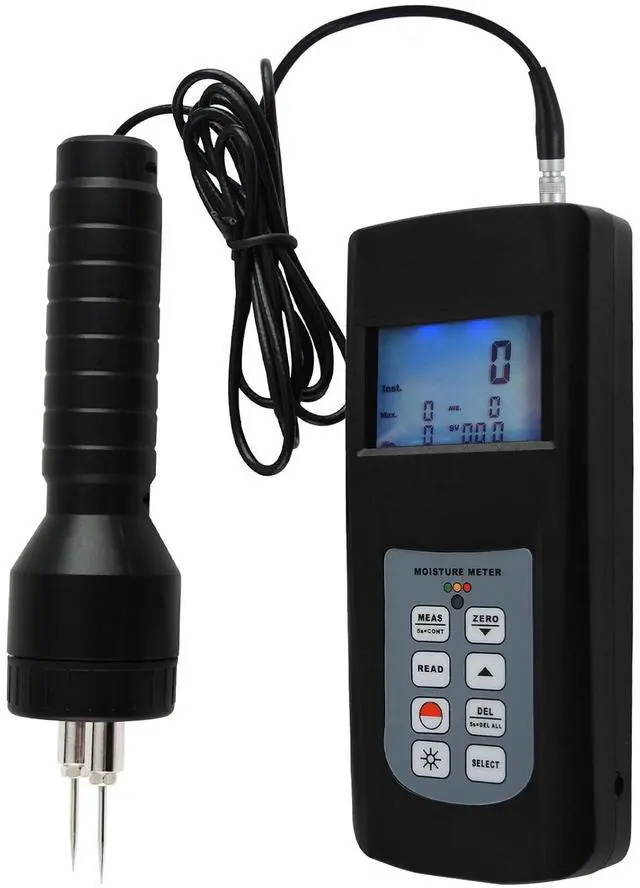 Main image of Instruments Digital Wood Moisture Meter Pin Type Cotton Paper 80% LED Indicator Tester