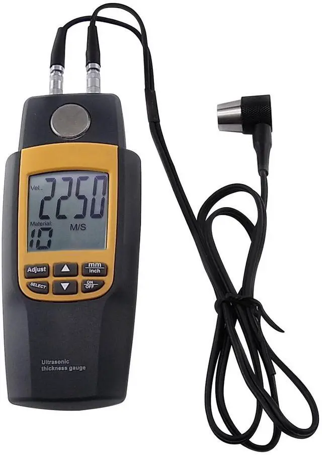 Main image of Gain Express Dual Thickness Meter Gauge Wave Velocity 1000~9999m/s for Steel, Aluminum, Copper, Glass