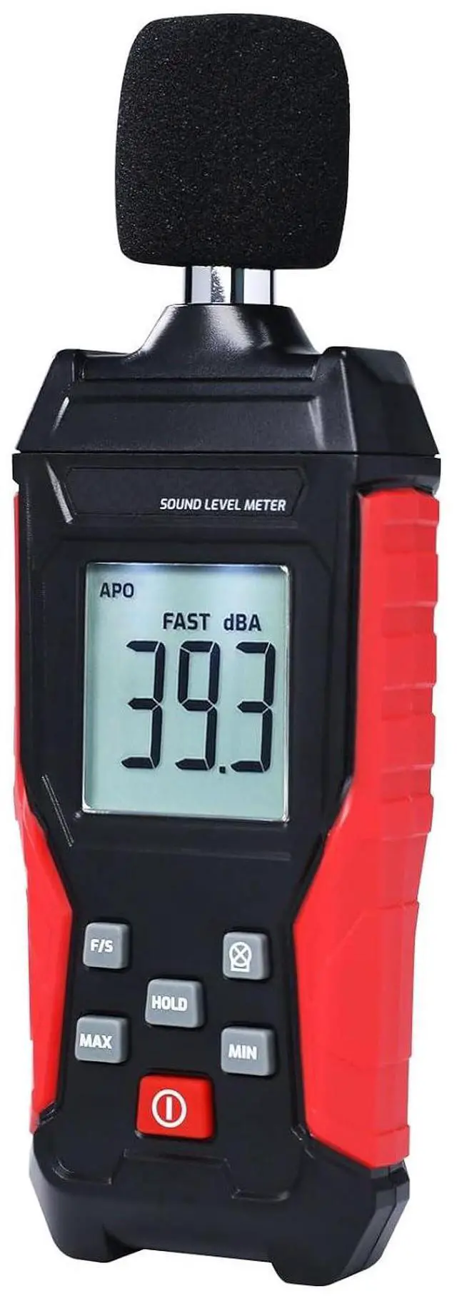 Main image of Decibel Meter, Sound Level Meter 30-130dB Digital Audio Noise Measure Device with MAX/MIN, LCD Backlight Display Sound Detector for for Home, Office, School