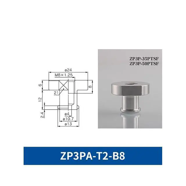 Alt view image 2 of 2 - 1Pcs ZP3P-20PTSF ZP3P-25PTSF ZP3P-35PTSF ZP3P-50PTSF Bag Opening Blue Vacuum Sucker(ZP3PA-T2-B8)