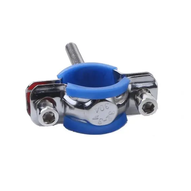 Alt view image 2 of 2 - M8 Screw Rod 50mm Fit 15-219mm OD Tube 304 Stainless Steel Pipe Hanger Bracket Clamp Suppoert Clip With Blue Case Homebrew No Base Plate(Fit 219mm OD Tube)