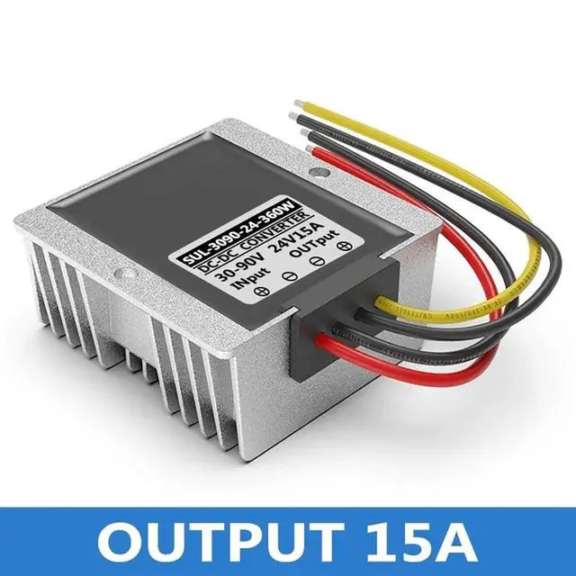 Alt view image 2 of 7 - 30V~90V to 24V Reduced Voltage Power Module 36V60V72V Reduced 24V Voltage Regulator Waterproof 48V to 24V Voltage Converter(Output15A)