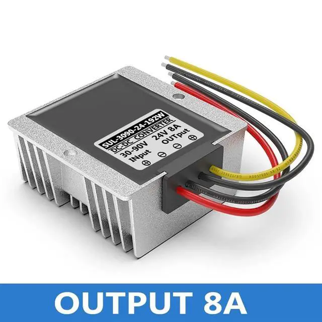 Alt view image 2 of 7 - 30V~90V to 24V Reduced Voltage Power Module 36V60V72V Reduced 24V Voltage Regulator Waterproof 48V to 24V Voltage Converter(Output8A)