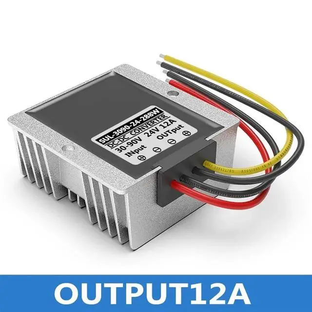 Alt view image 2 of 7 - 30V~90V to 24V Reduced Voltage Power Module 36V60V72V Reduced 24V Voltage Regulator Waterproof 48V to 24V Voltage Converter(Output12A)