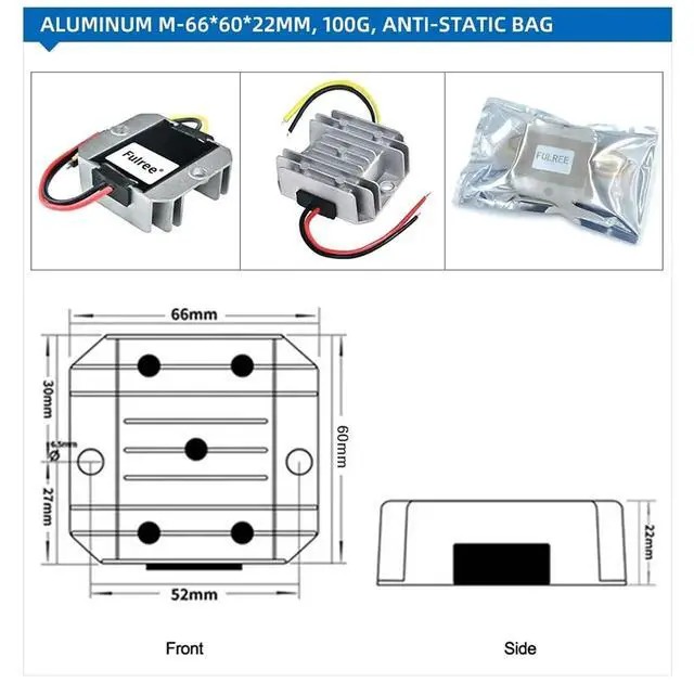 Alt view image 2 of 7 - 1PCS 5V 6V 7V 8V 9V 10V 11V Turn to 12V 1A 2A 3A 5A 10A DC-DC Step-up Boost Battery Voltage Converter Regulator Volt Booster(5-11V to 12V 3A-4L1)