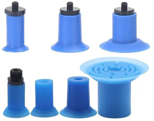 Alt view image 2 of 6 - Type F18 F22 F26 F33 Open Bag Vacuum Suction Cup Strong Pneumatic Industrial Blue Suction Nozzle(Black)