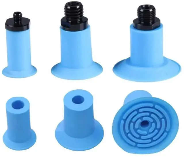 Alt view image 3 of 6 - Type F18 F22 F26 F33 Open Bag Vacuum Suction Cup Strong Pneumatic Industrial Blue Suction Nozzle(Black)