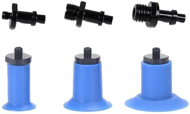 Alt view image 4 of 6 - Type F18 F22 F26 F33 Open Bag Vacuum Suction Cup Strong Pneumatic Industrial Blue Suction Nozzle(Black)