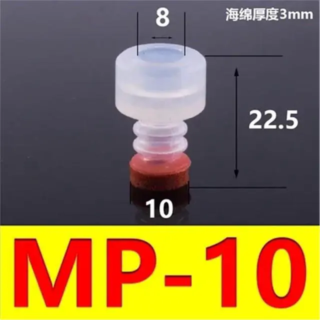 Alt view image 2 of 7 - Big Head Manipulator Sponge Vacuum Suction Cup Strong Suction Nozzle Industrial Pneumatic Accessories.(Purple)
