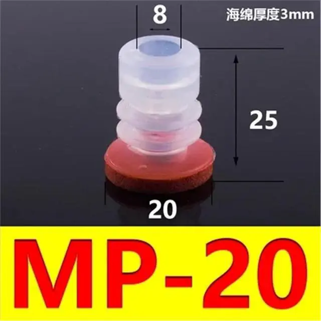 Alt view image 2 of 7 - Big Head Manipulator Sponge Vacuum Suction Cup Strong Suction Nozzle Industrial Pneumatic Accessories.(Grass Green)