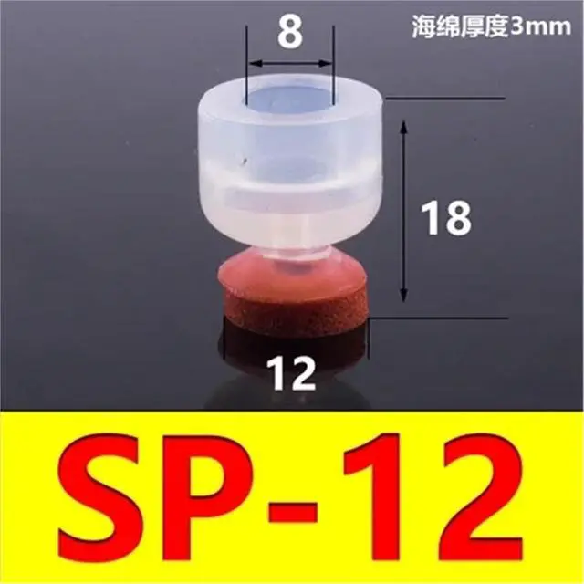 Alt view image 2 of 7 - Big Head Manipulator Sponge Vacuum Suction Cup Strong Suction Nozzle Industrial Pneumatic Accessories.(Blue)