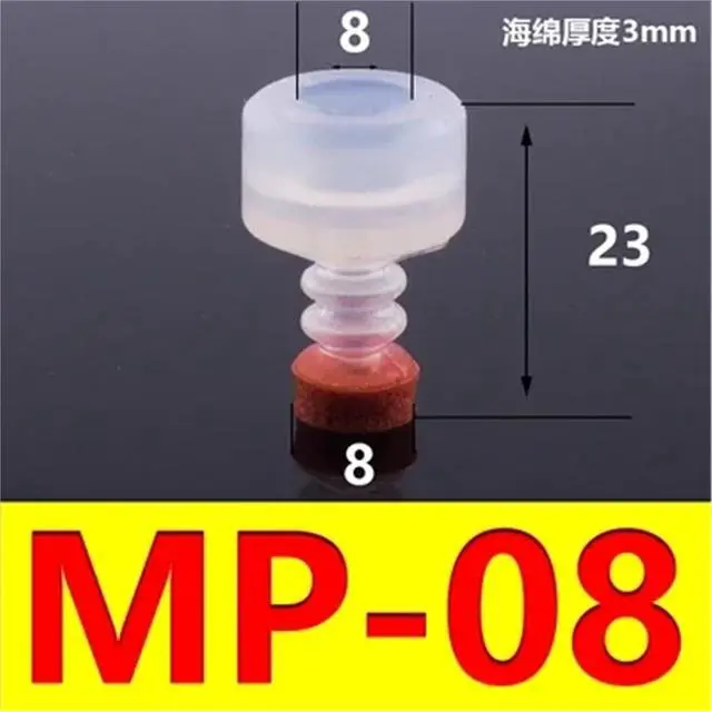 Alt view image 2 of 7 - Big Head Manipulator Sponge Vacuum Suction Cup Strong Suction Nozzle Industrial Pneumatic Accessories.(Yellow)
