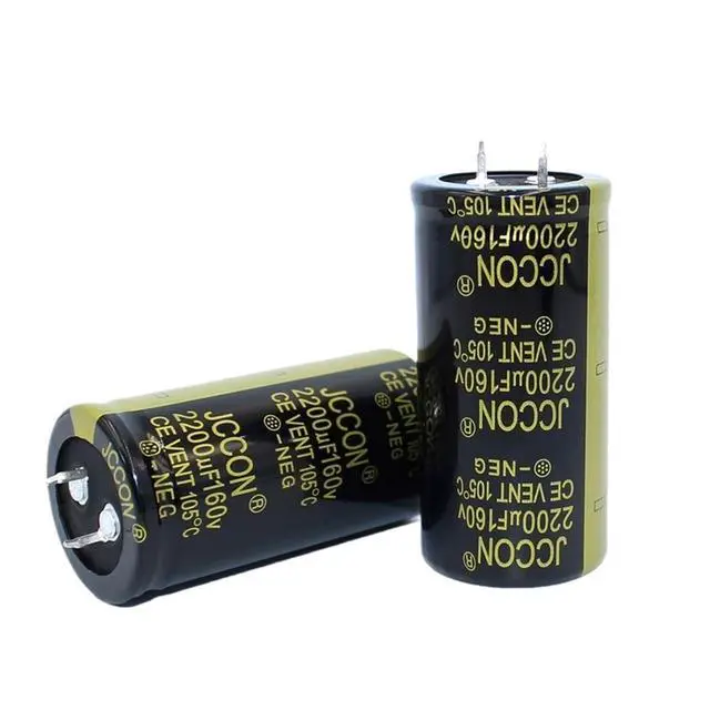 Alt view image 5 of 5 - 1Pcs Power Supply Aluminum Capacitor 160v1500uf 25x50 160v2200uf 30x60 Suitable for Microwave Oven(160v2200uf 30x60)