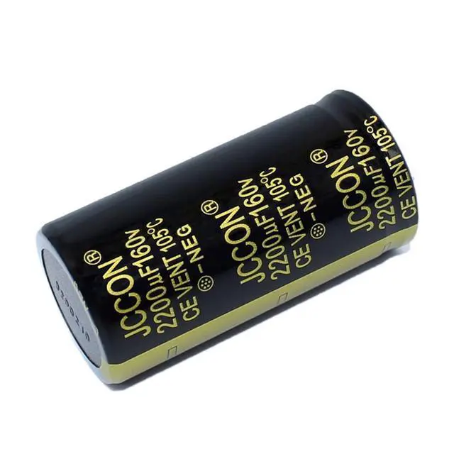 Alt view image 3 of 5 - 1Pcs Power Supply Aluminum Capacitor 160v1500uf 25x50 160v2200uf 30x60 Suitable for Microwave Oven(160v2200uf 30x60)