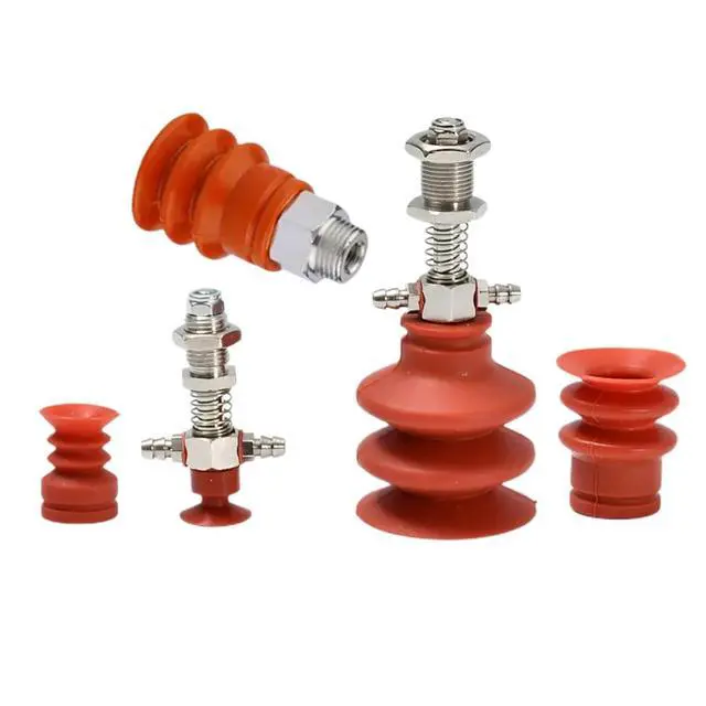 Alt view image 2 of 6 - Manipulator Accessories Industrial Pneumatic Vacuum Sucker VAPH-15/20/30/40C with Single and Three-Layer Heads(Light Purple)
