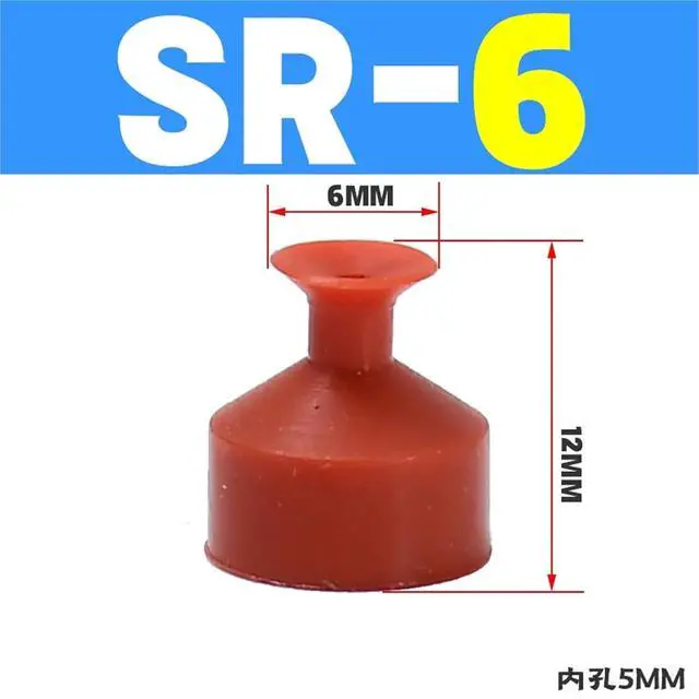 Alt view image 2 of 5 - 1Pcs Manipulator Accessories Industrial Pneumatic Vacuum Suction Cup VAPH-15/20/30/40C Vacuum Sucker Accessories Air Nozzle(Light Purple)