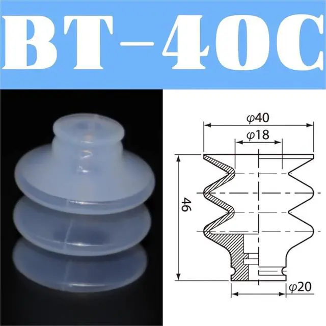 Alt view image 2 of 5 - 1Pcs Manipulator Accessories Industrial Pneumatic Vacuum Suction Cup VAPH-15/20/30/40C Vacuum Sucker Accessories Air Nozzle(Grass Green)