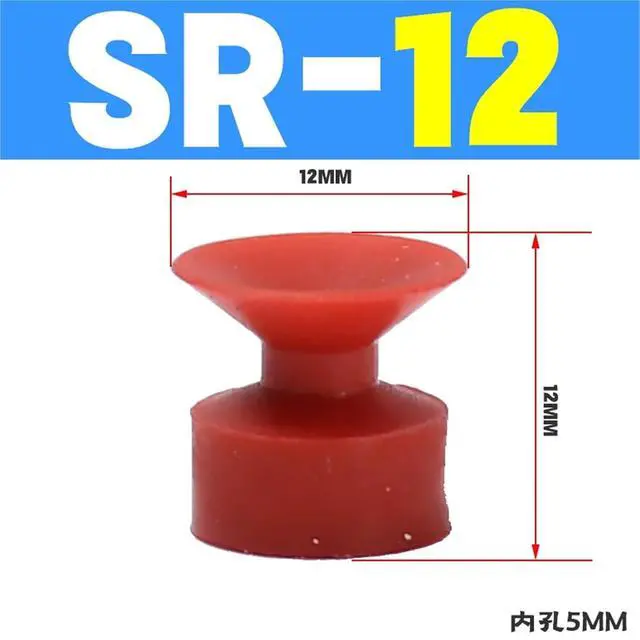 Alt view image 2 of 5 - 1Pcs Manipulator Accessories Industrial Pneumatic Vacuum Suction Cup VAPH-15/20/30/40C Vacuum Sucker Accessories Air Nozzle(Sky Blue)