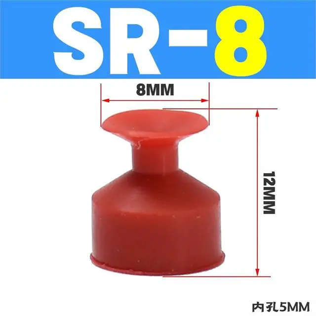 Alt view image 2 of 5 - 1Pcs Manipulator Accessories Industrial Pneumatic Vacuum Suction Cup VAPH-15/20/30/40C Vacuum Sucker Accessories Air Nozzle(Red Wine)