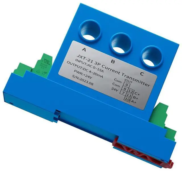 Alt view image 3 of 6 - KXT43I-8 3 Phase AC Current Sensor 0-50A 0-30A 0-25A 0-10A 0-5A Current Transmitter 4-20mA 0-10V 0-5V RS485 Hall Current Sensor(AC 0-10A,Output 0-5V_DC24V)