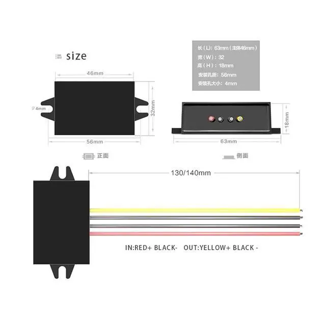 Alt view image 6 of 7 - 1PCS DC-DC Step Down Module 24V to 12V DC Power Converter 1A 2A 3A 5A Auto Regulator Step Down Voltage Supply Module for Car(MXL- 24V to 12V 3A)
