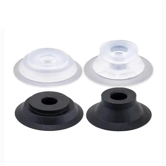 Main image of 1Pcs ZP2-B10/15/20/25/30MTS/MTN/MTGS White Silicone Rubber Black Anti-Static NBR Flat Mini Vacuum Sucker Suction Cup(ZP2-B20MTGS)