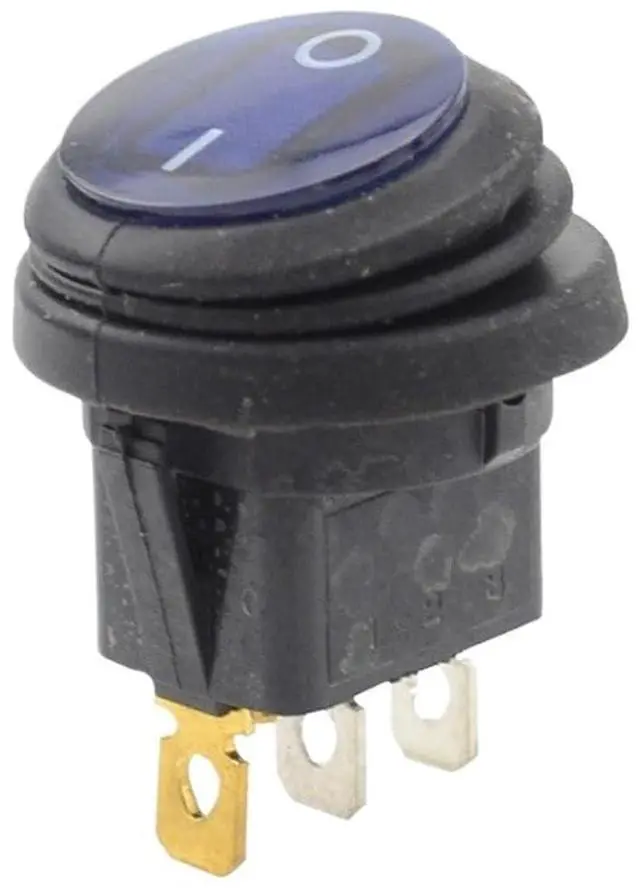 Alt view image 4 of 5 - 1PC 12V 220V 3pin On/Off Rocker Switch Waterproof Auto Boat SPST(Red,220V)