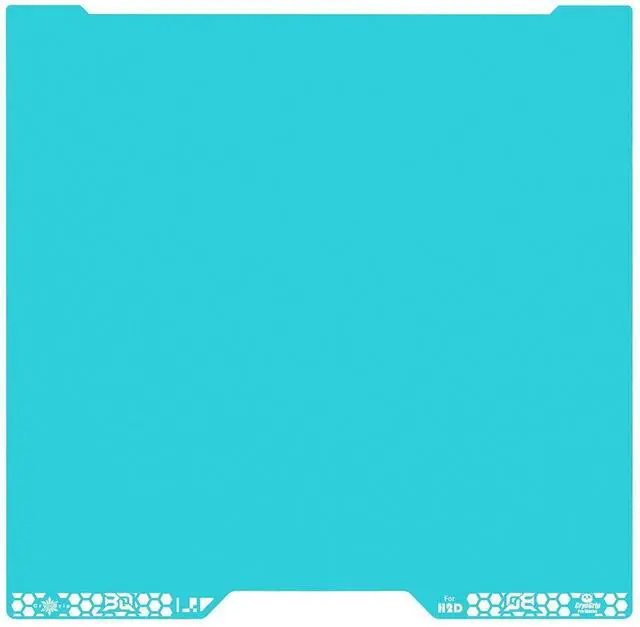 Main image of Cryogrip Pro Glacier for Bambu-Lab H2D/H2S 3D Printer 355x346MM | Double-Sided Fine Textured Build Plate High Adhesion Spring Steel Sheet Upgrade Removable&Easy Clean Platform