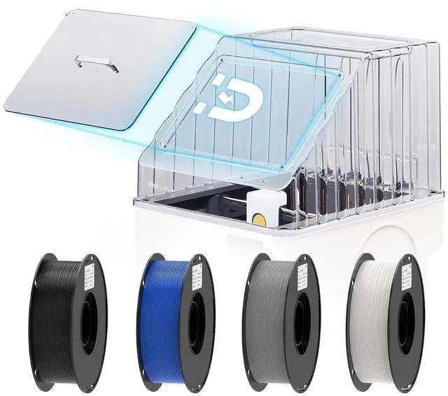 Main image of PopCap Transparent Top Cover for Snapmaker U1, Noise Reduction, Dustproof and Insulated, High-Temp Resistant PC Enclosure with 4KG PLA GO Filaments, Magnetic Hatch and Storage Tool