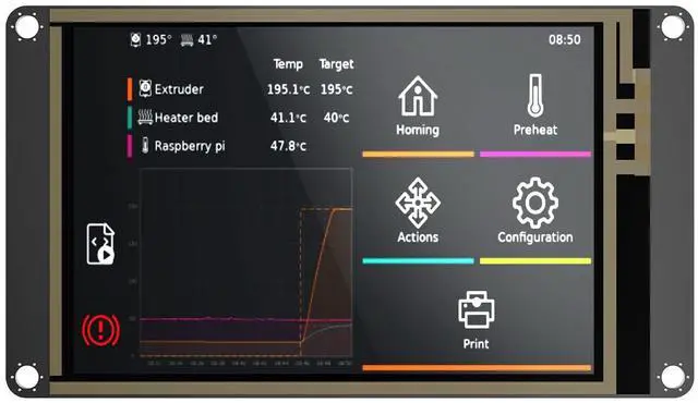 Main image of TFT35 SPI V2.1 Graphic Smart Display Compatible BTT Manta M8P/M4P/M5P, Manta E3EZ Control Board + CB1 Support Running Klipper Firmware DIY Upgrade 3D Printer