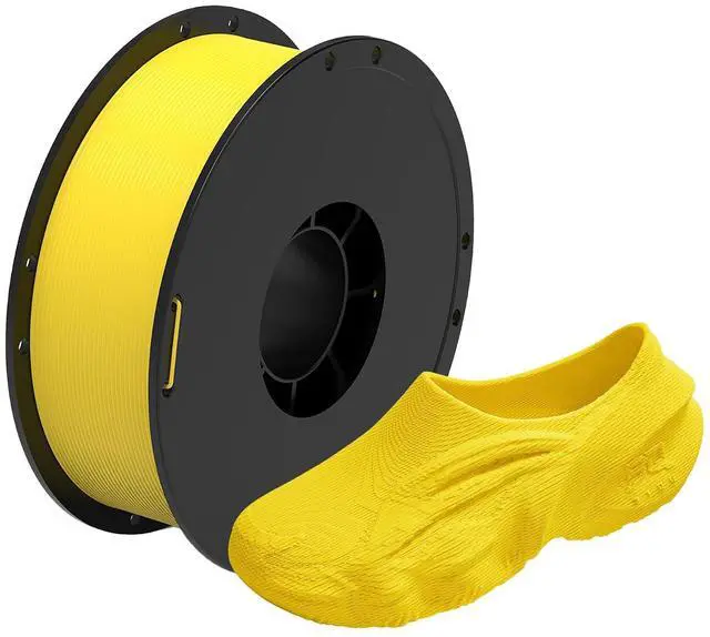 Main image of MorPhlex Flexible Filament 1.75mm, Turn 90A Into Ultra-Soft 75A with High Flexibility, 1Kg (2.2lbs) Spool - Dimensional Accuracy ±0.02 mm, Beginner-Friendly (Yellow)