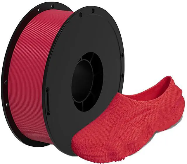 Main image of MorPhlex Flexible Filament 1.75mm, Turn 90A Into Ultra-Soft 75A with High Flexibility, 1Kg (2.2lbs) Spool - Dimensional Accuracy ±0.02 mm, Beginner-Friendly (Red)